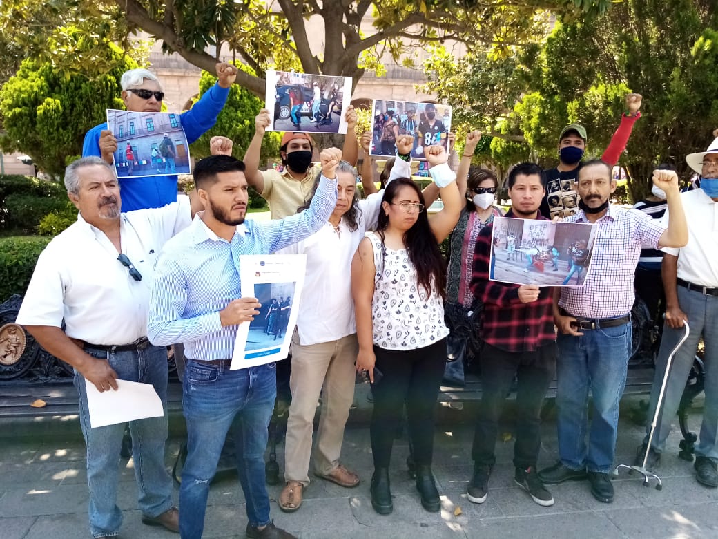 protesta violenta en SLP