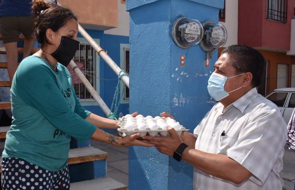entrega de huevo